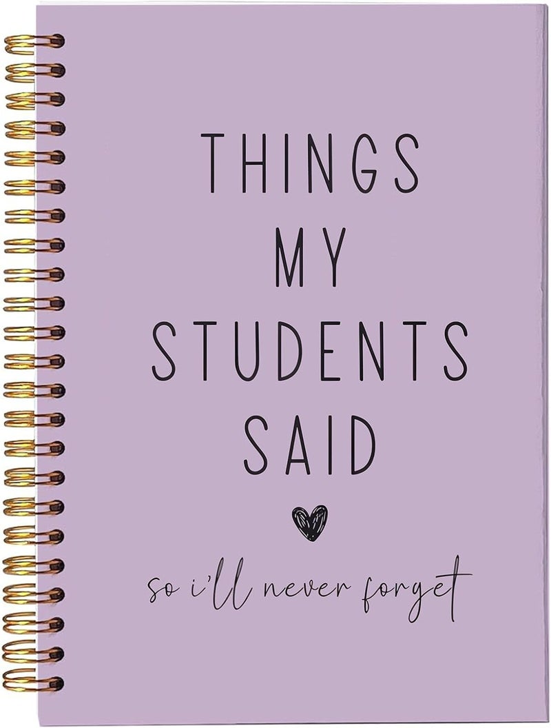 bitCNY Teacher Gift Spiral Notebook Lavender, Thank You Gift for Teacher, Teacher Appreciation Gifts, Keepsake Journal, Teacher Notebooks for School Supplies, Home & Office, Spiral Bound 5.5x8.5 - Image 1